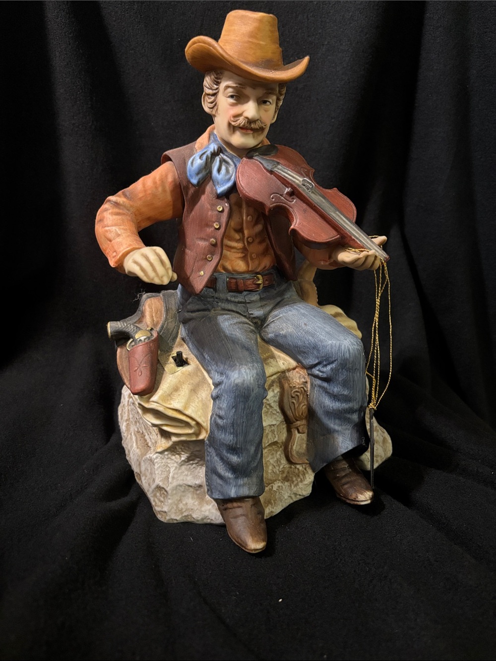 1985 Waco Melody in Motion musical figurine "The Fiddler” *see description*